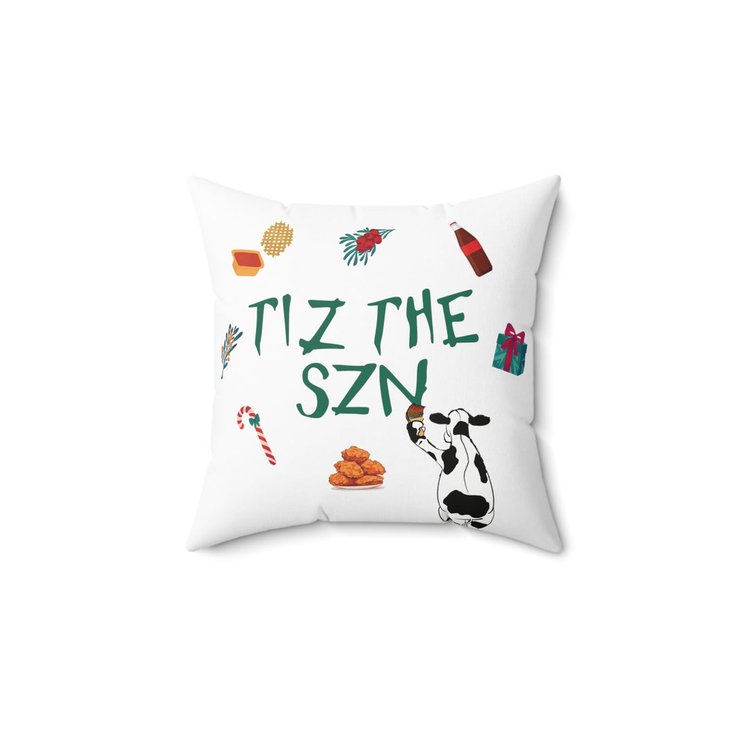 CFA Cow 'Tiz the Szn' Holiday Throw Pillow