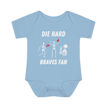 Load image into Gallery viewer, Atlanta Braves Die Hard Braves Fan Baby Onesie
